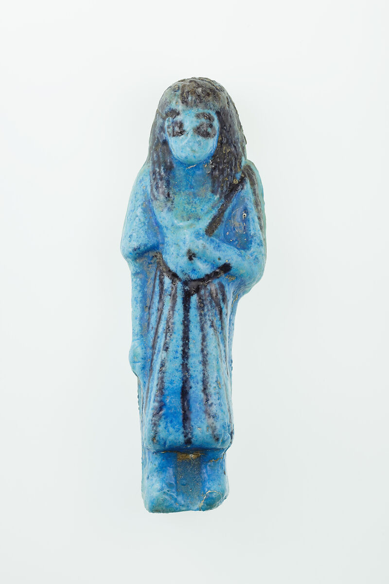 Overseer Shabti of Nauny, Faience 