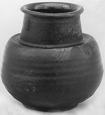 Tea Jar, Clay covered with glaze (Seto ware), Japan 