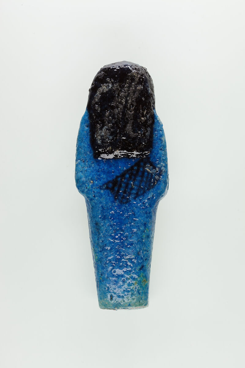 Worker Shabti of Nauny, Faience