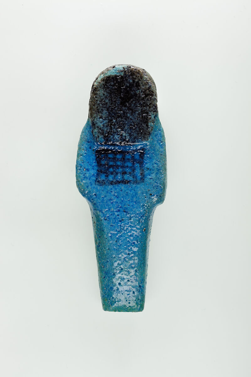 Worker Shabti of Nauny, Faience
