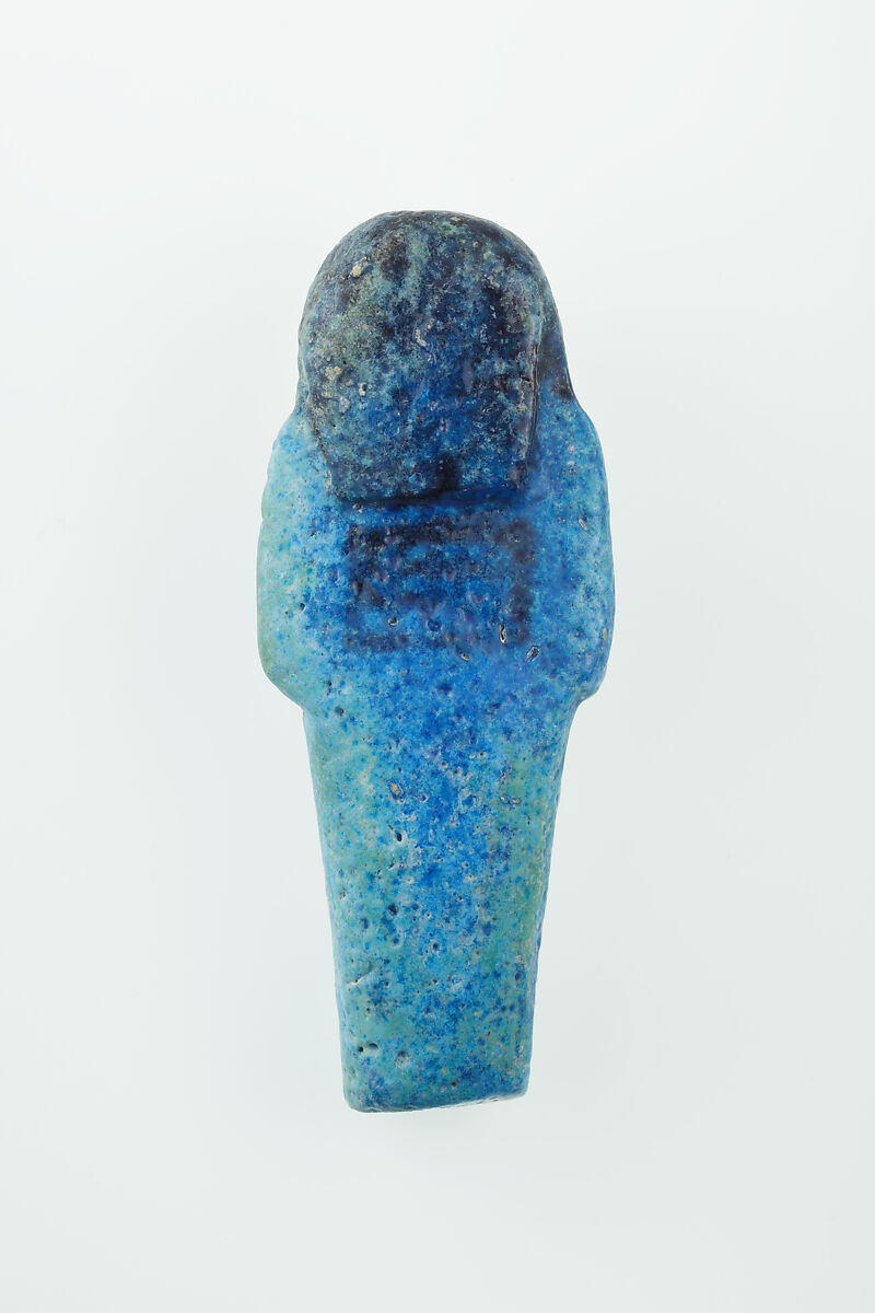 Worker Shabti of Nauny, Faience