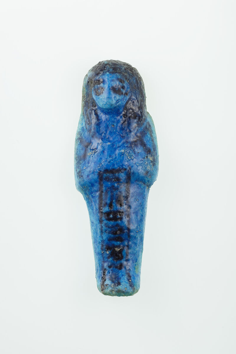 Worker Shabti of Nauny, Faience 