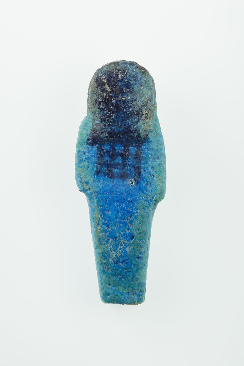 Worker Shabti of Nauny, Faience