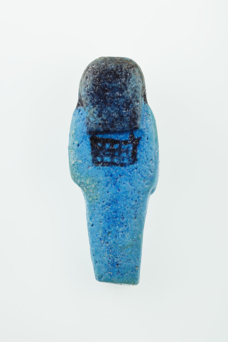 Worker Shabti of Nauny, Faience