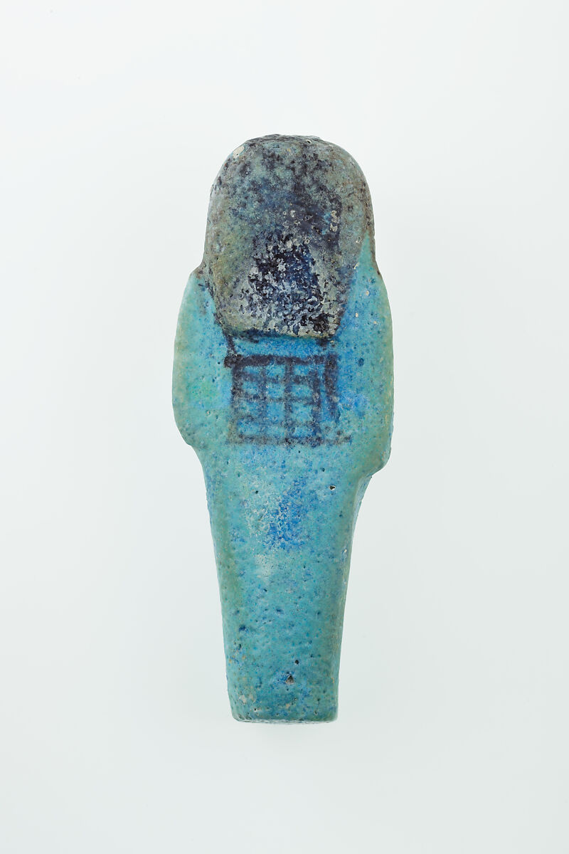 Worker Shabti of Nauny, Faience