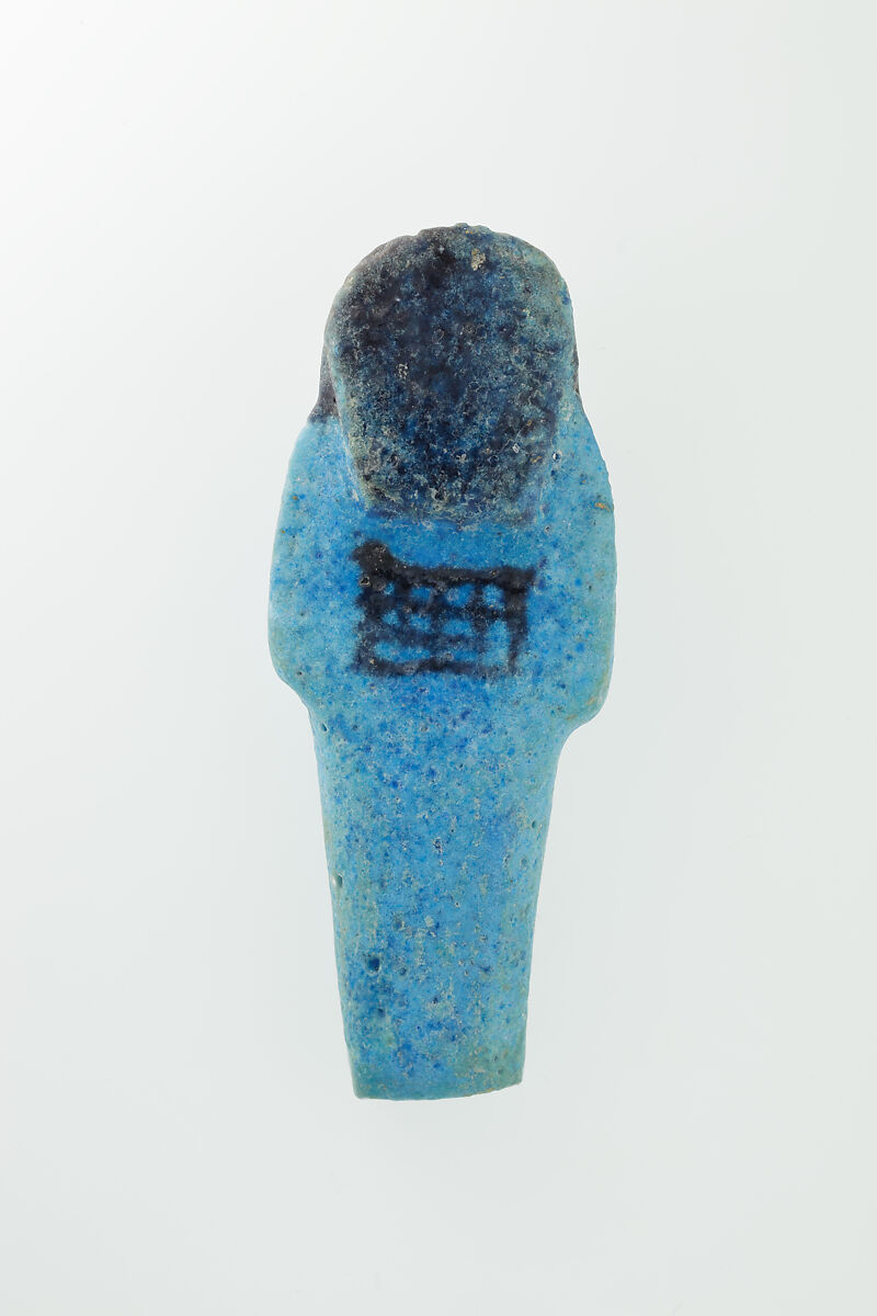 Worker Shabti of Nauny, Faience
