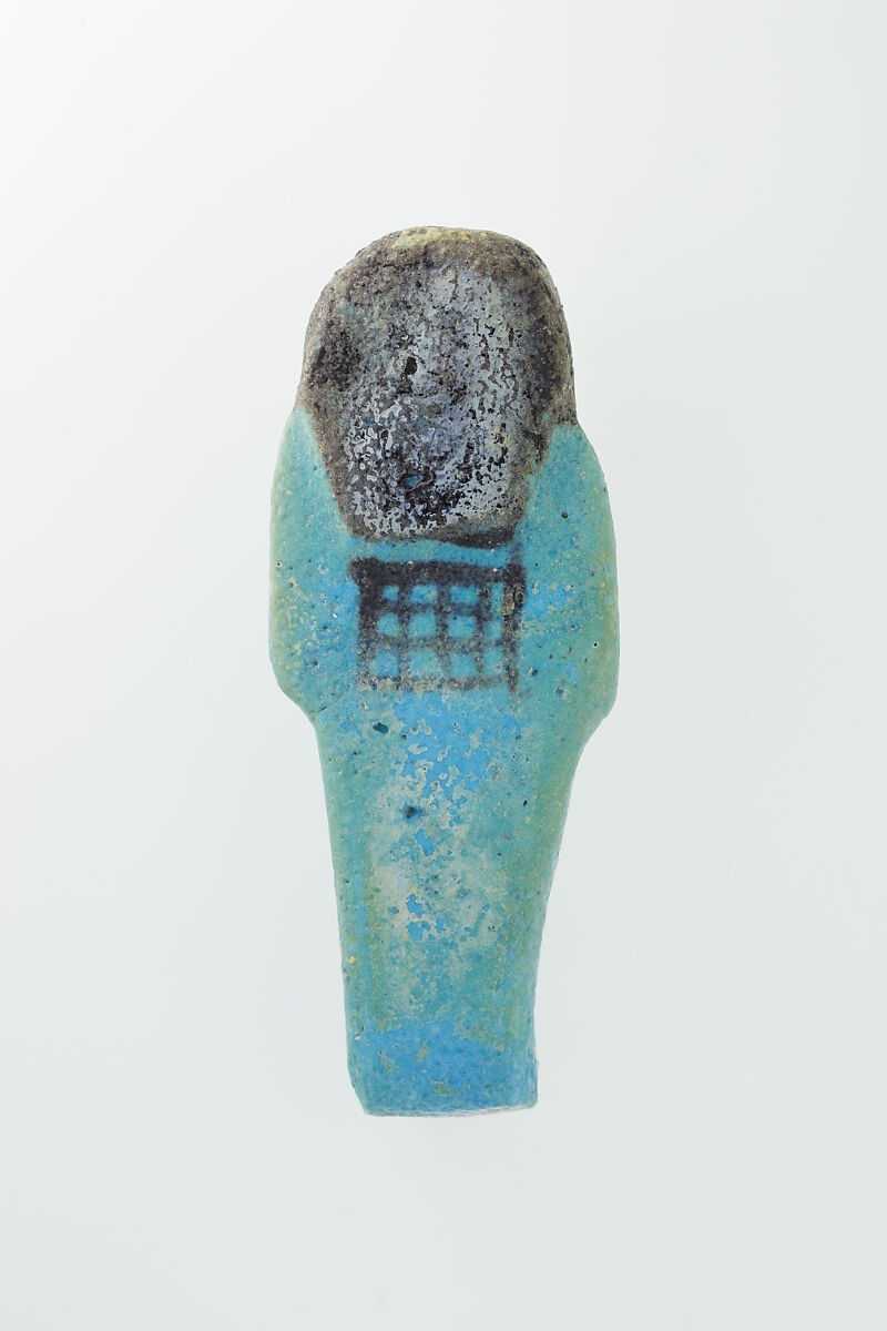 Worker Shabti of Nauny, Faience