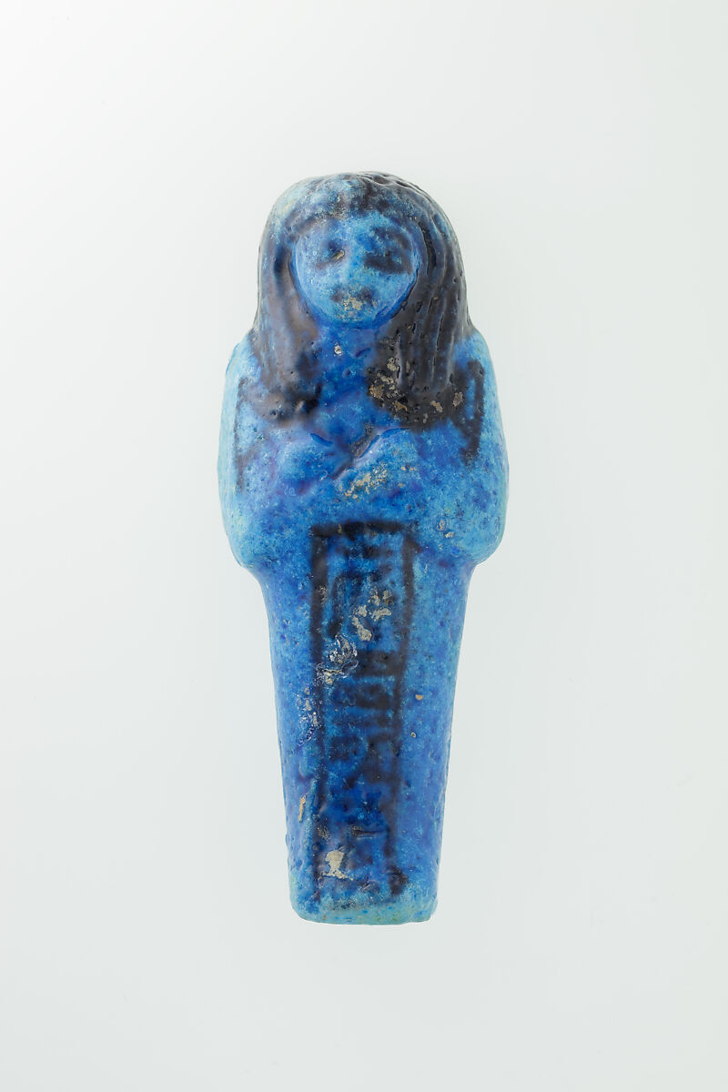 Worker Shabti of Nauny, Faience 