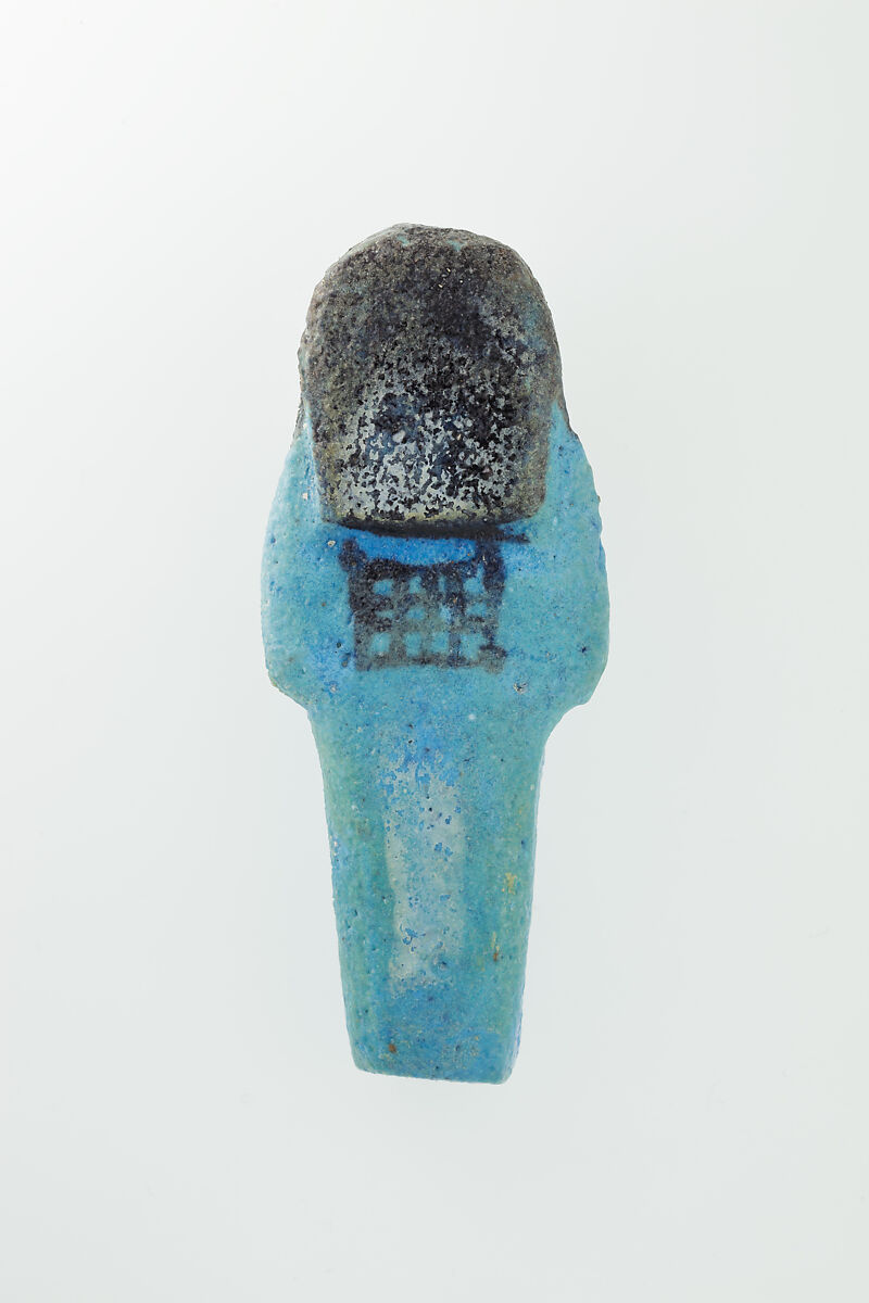 Worker Shabti of Nauny, Faience