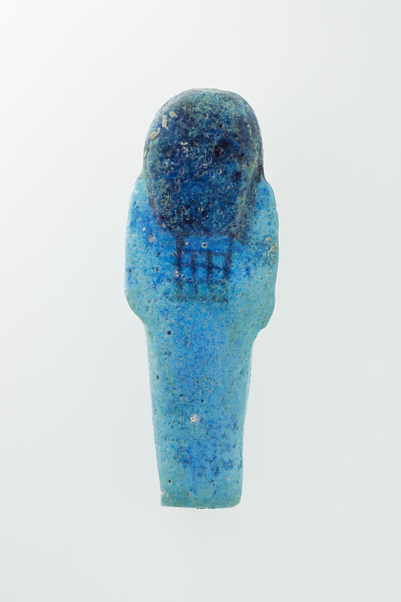 Worker Shabti of Nauny, Faience