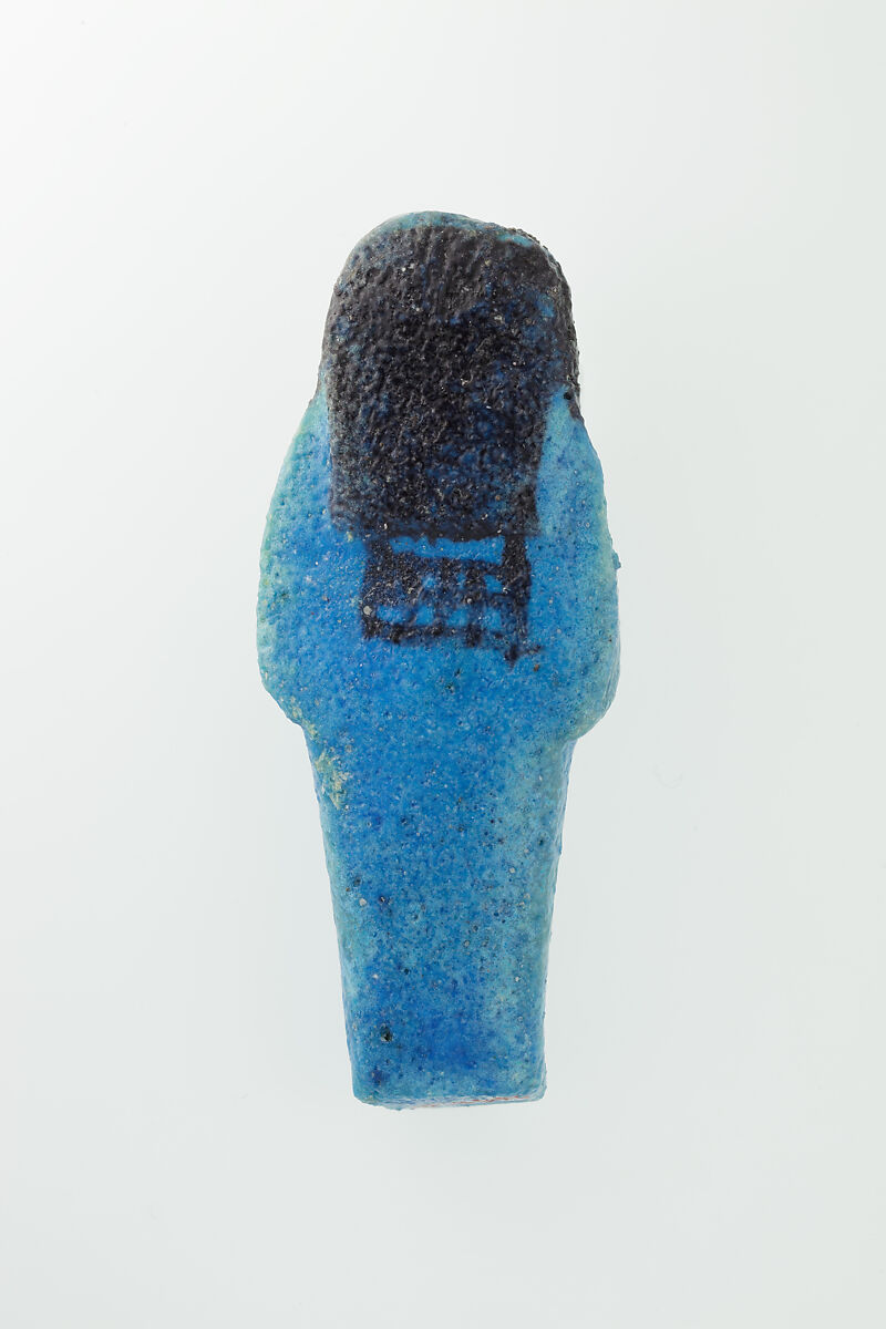 Worker Shabti of Nauny, Faience