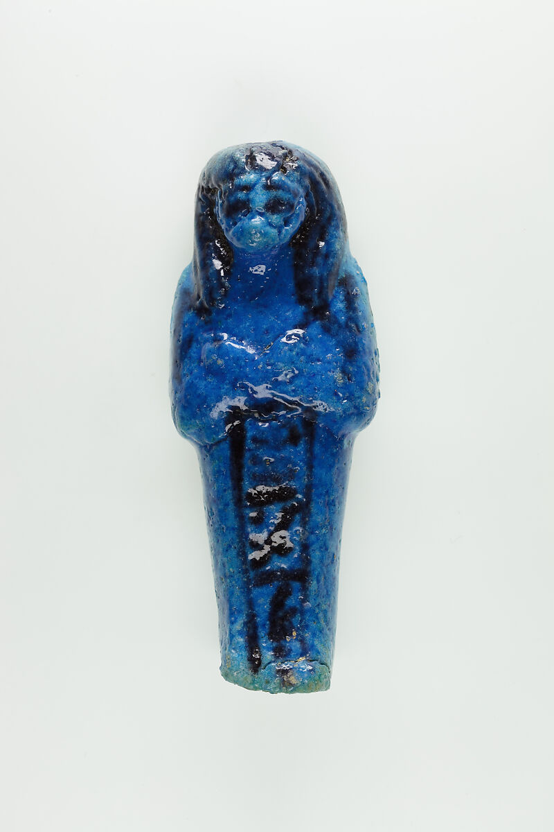 Worker Shabti of Nauny, Faience 