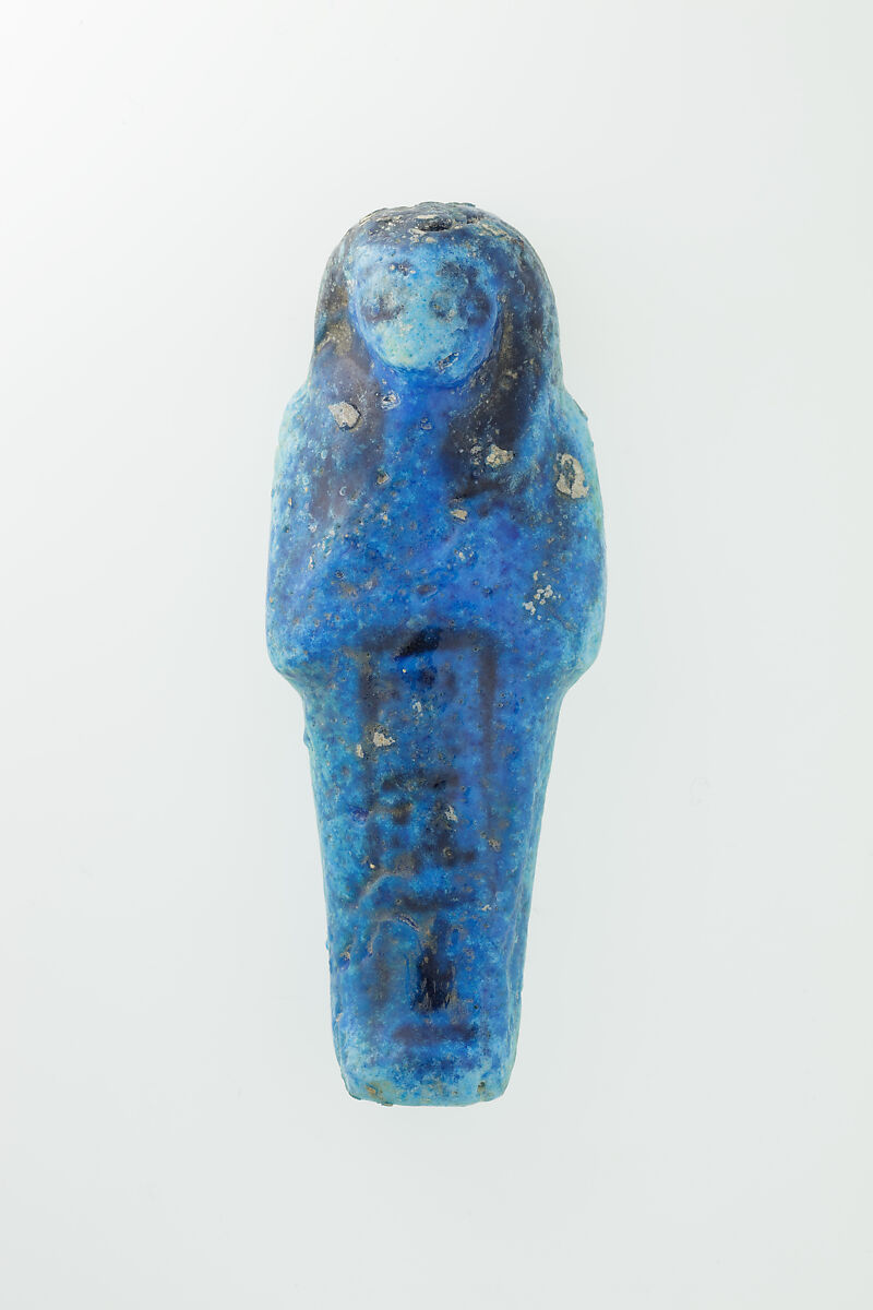 Worker Shabti of Nauny, Faience 