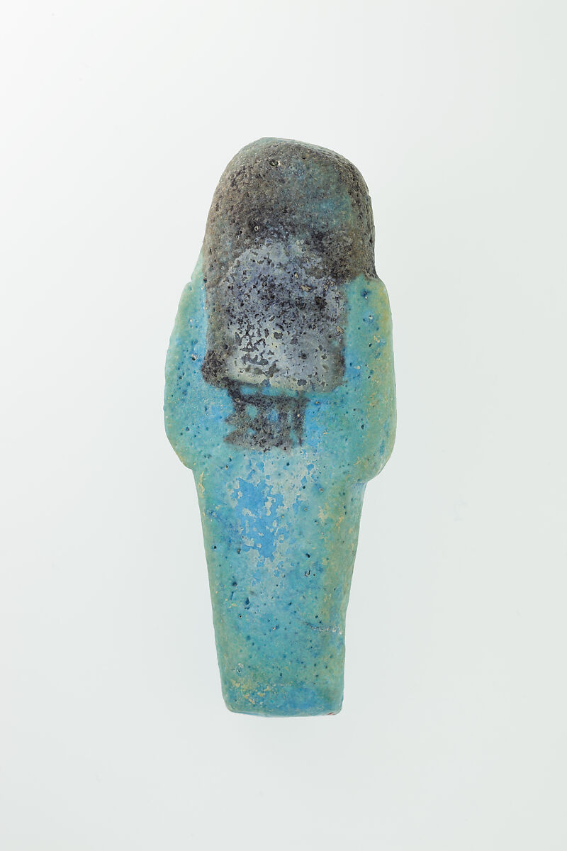 Worker Shabti of Nauny, Faience