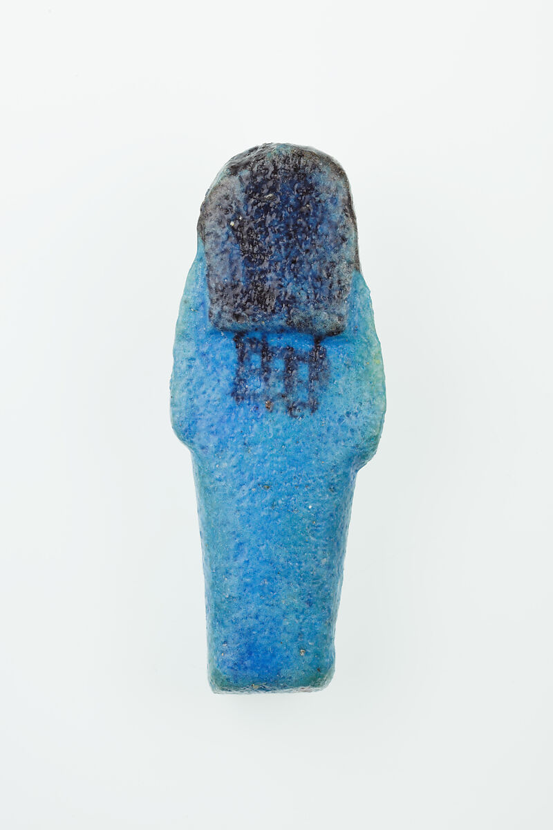 Worker Shabti of Nauny, Faience