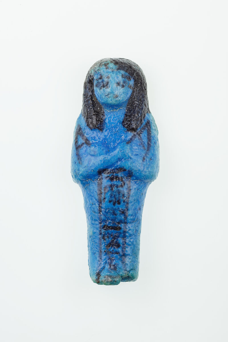 Worker Shabti of Nauny, Faience 