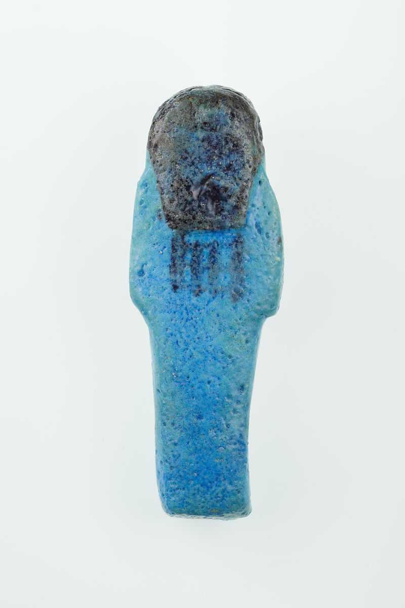 Worker Shabti of Nauny, Faience