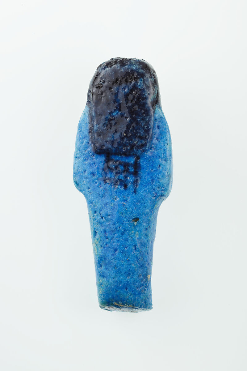 Worker Shabti of Nauny, Faience