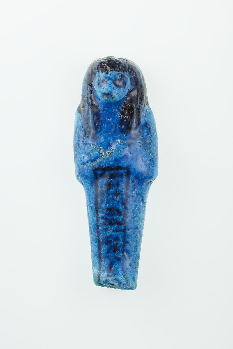 Worker Shabti of Nauny, Faience 