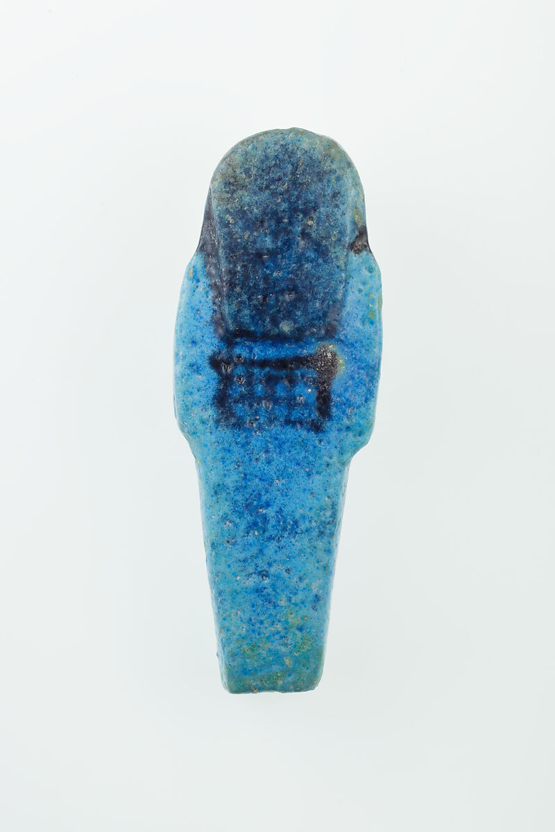 Worker Shabti of Nauny, Faience