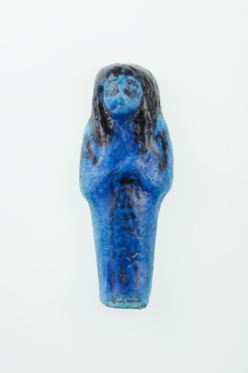 Worker Shabti of Nauny, Faience 