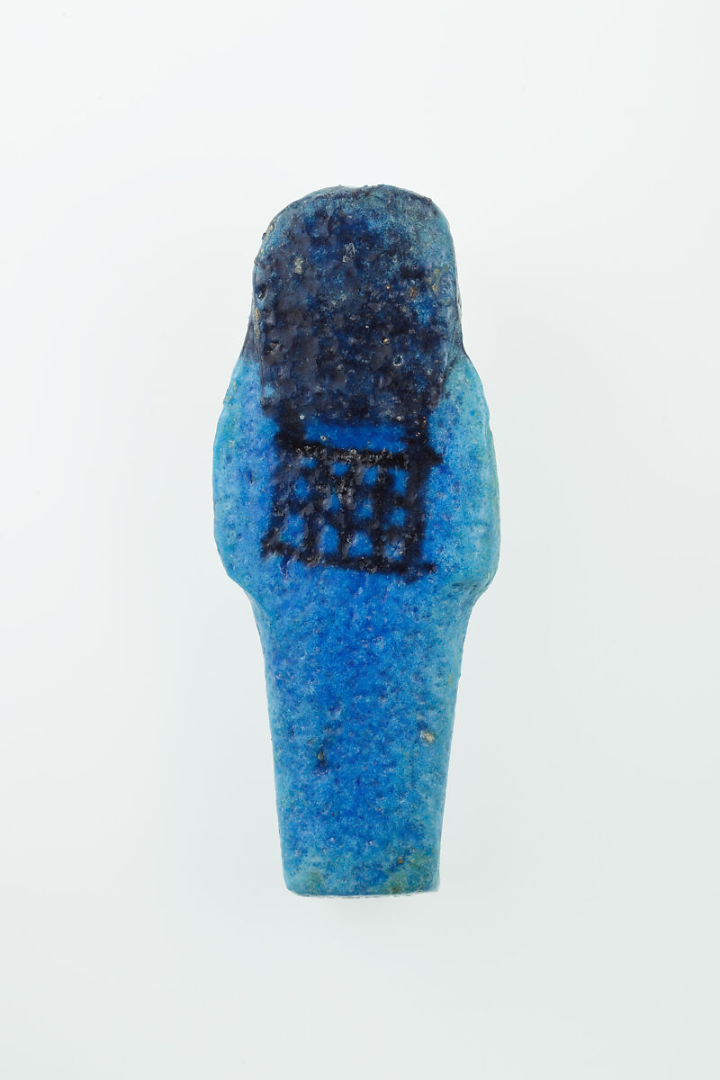 Worker Shabti of Nauny, Faience