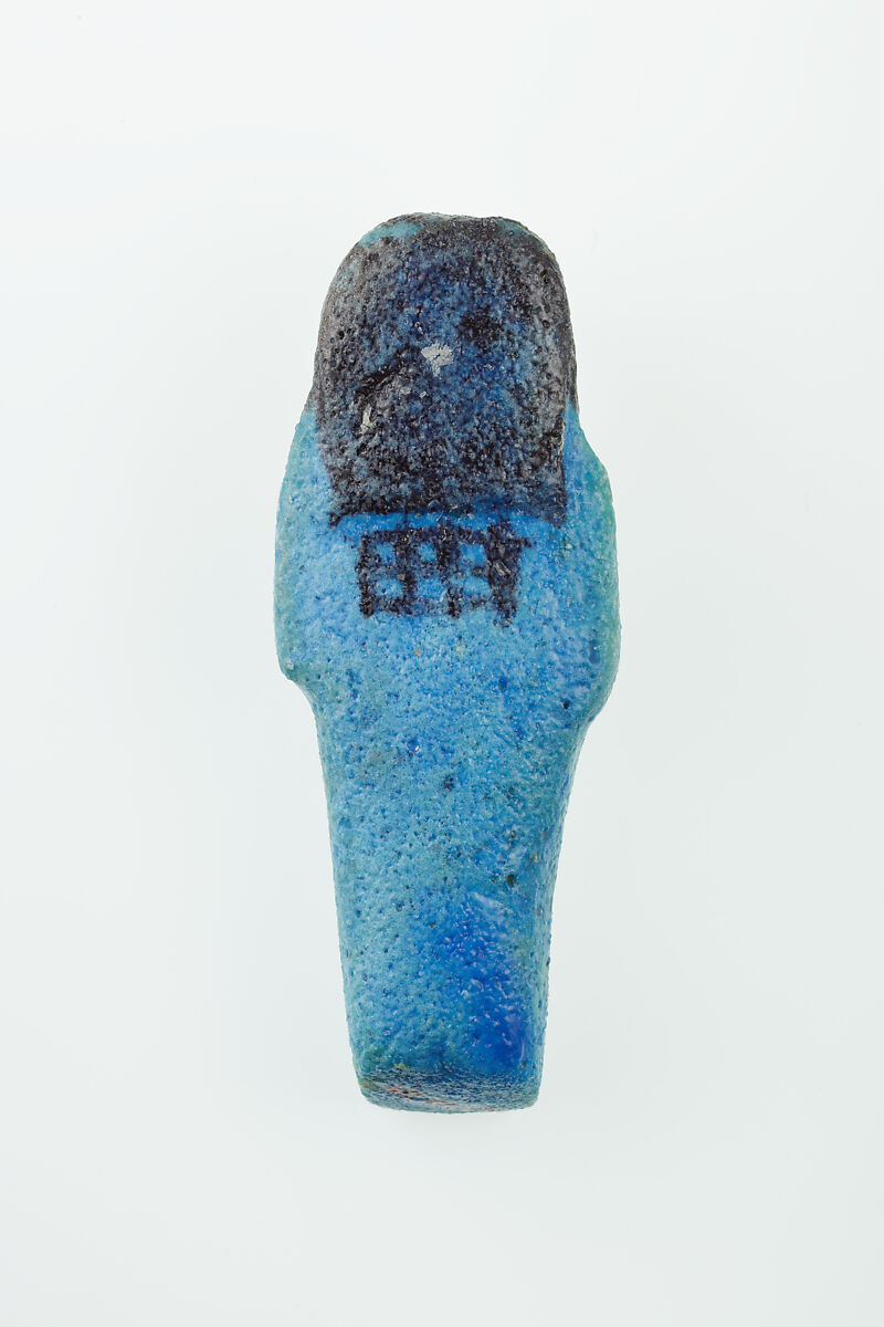 Worker Shabti of Nauny, Faience