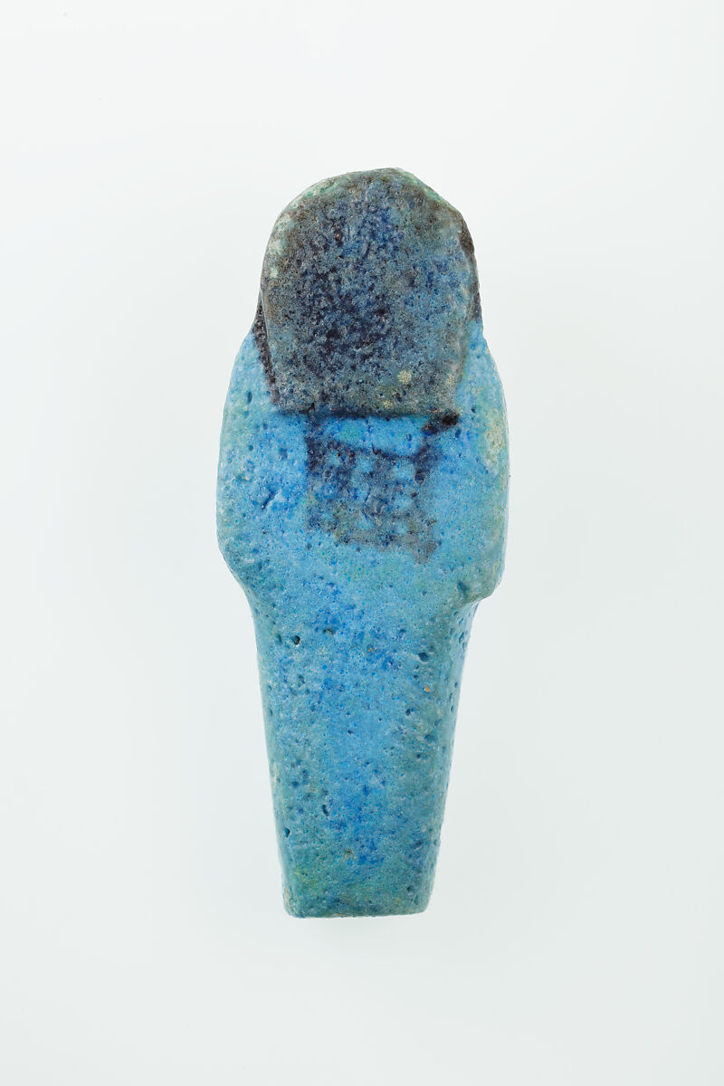 Worker Shabti of Nauny, Faience