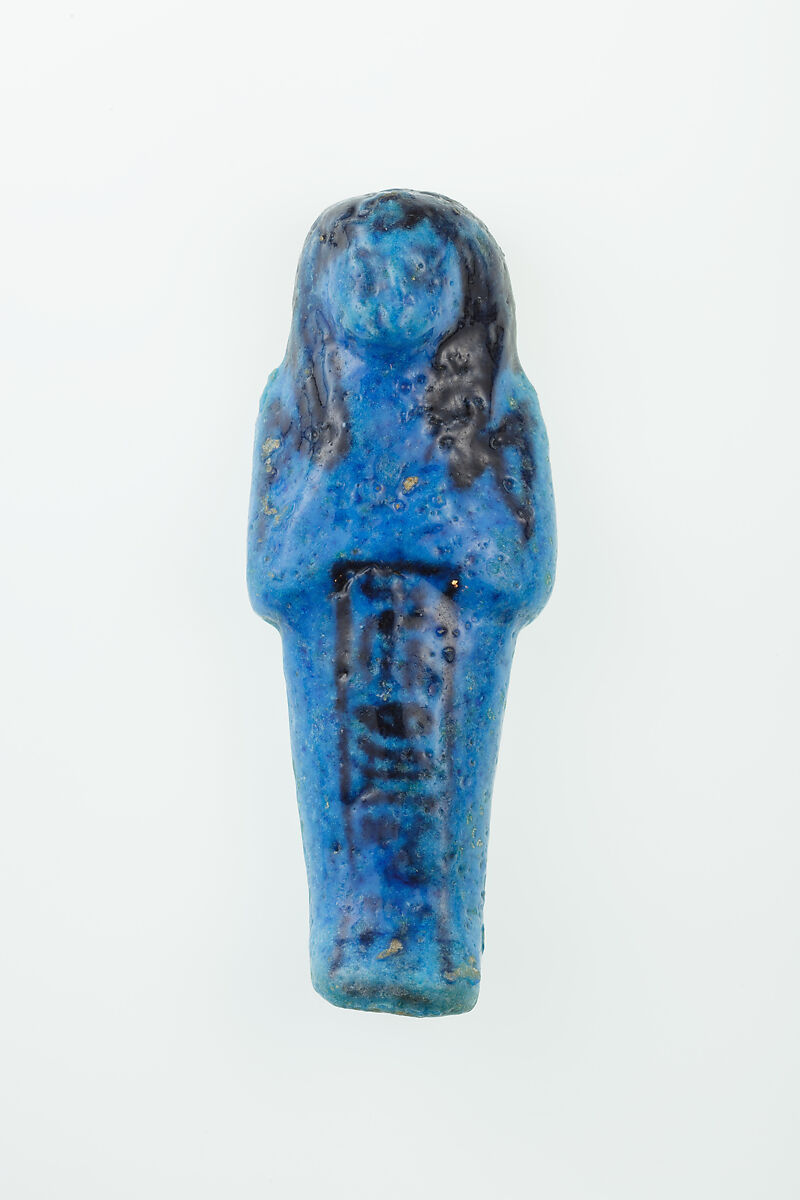 Worker Shabti of Nauny, Faience 