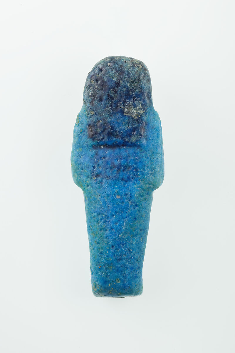 Worker Shabti of Nauny, Faience