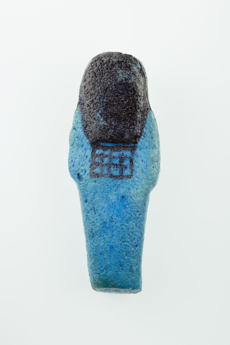 Worker Shabti of Nauny, Faience