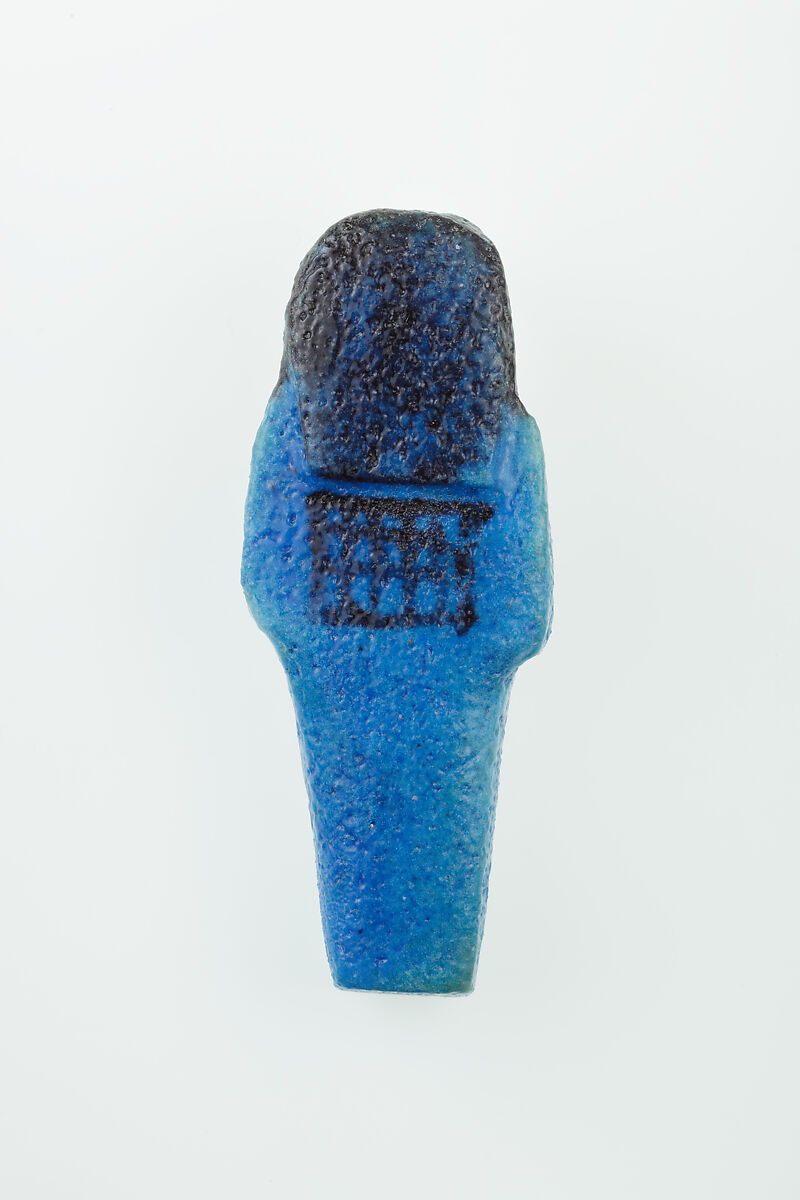 Worker Shabti of Nauny, Faience