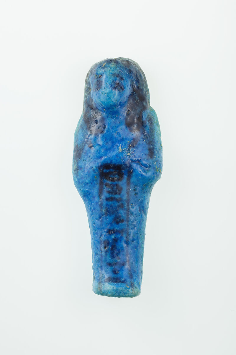 Worker Shabti of Nauny, Faience 