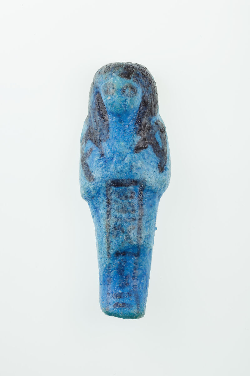 Worker Shabti of Nauny, Faience 