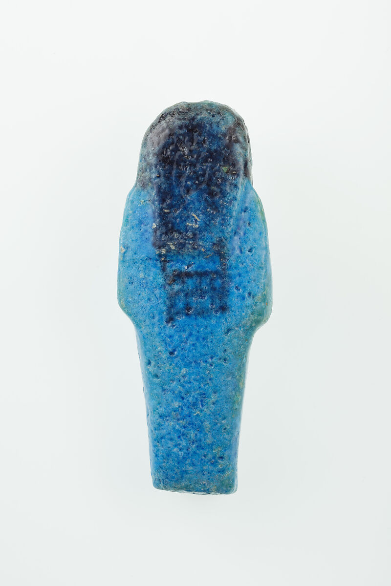 Worker Shabti of Nauny, Faience