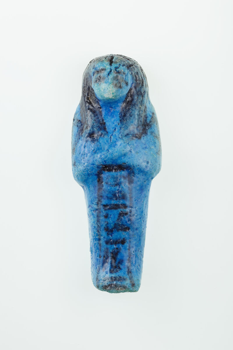 Worker Shabti of Nauny, Faience 