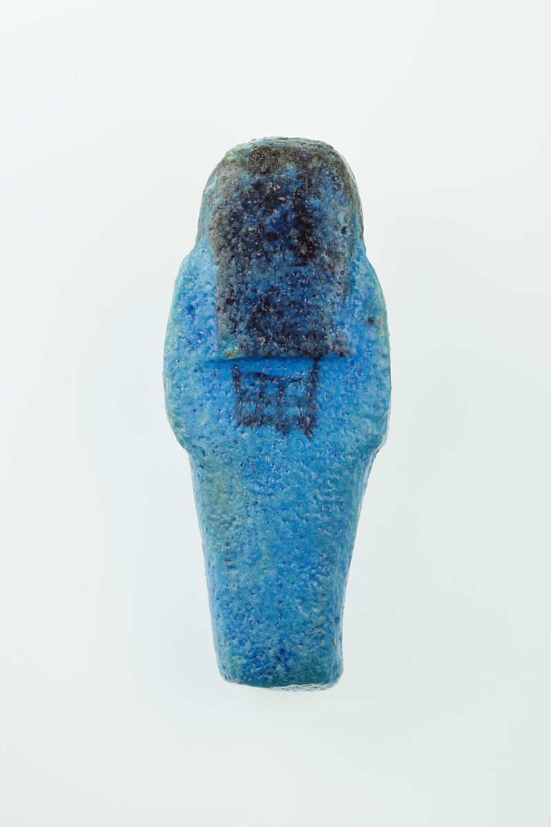Worker Shabti of Nauny, Faience