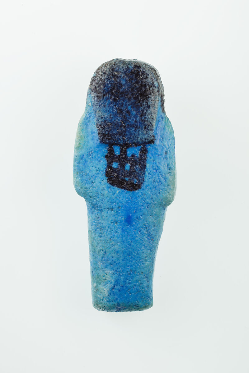 Worker Shabti of Nauny, Faience