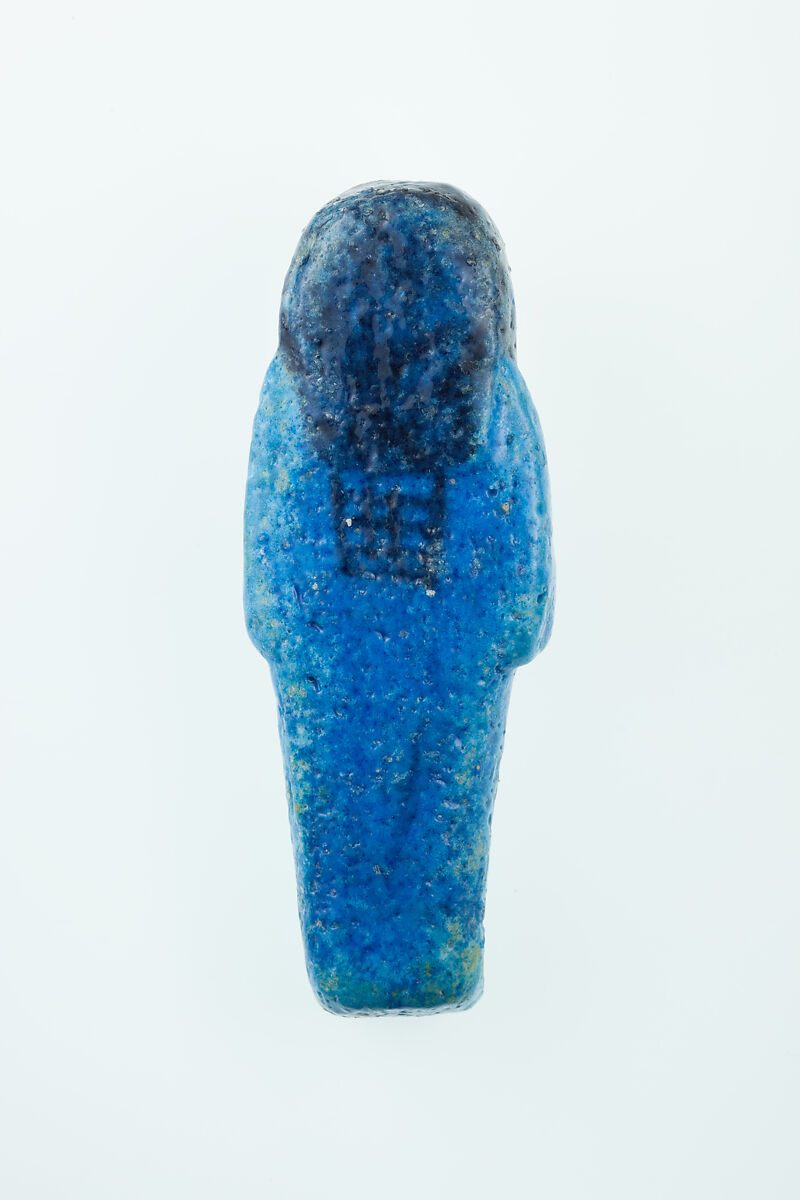 Worker Shabti of Nauny, Faience