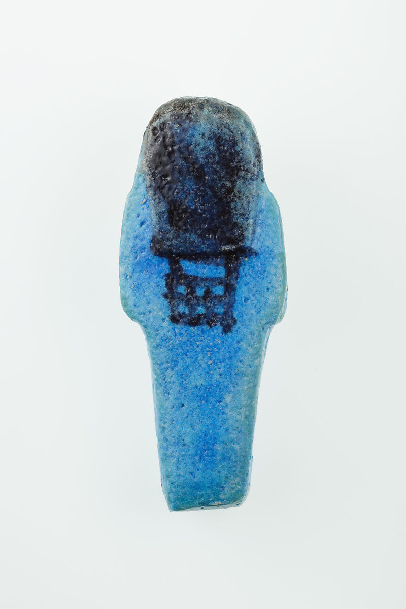 Worker Shabti of Nauny, Faience
