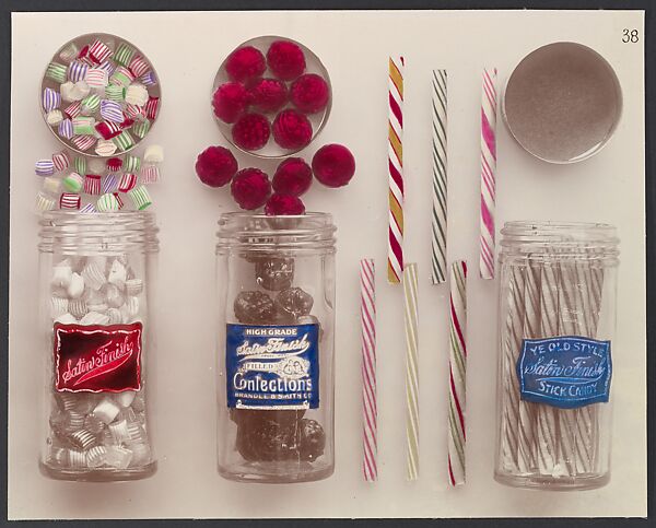 [Satinettes, Filled Confections and Ye Old Style Stick Candy, from a Brandle & Smith Co. Catalogue], Schadde Brothers (American, active Minneapolis, 1890s–1910s), Gelatin silver print 