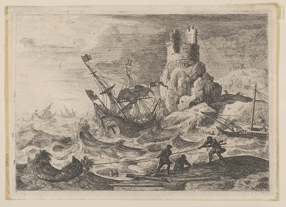 The Shipwreck, Claude Lorrain (Claude Gellée) (French, Chamagne 1604/5?–1682 Rome), Etching, fourth state of five 