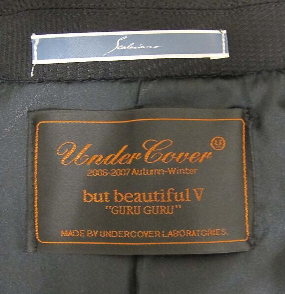 Ensemble, Undercover (Japanese, founded 1990), Silk, wool, cashmere, cotton, nylon, metal, leather, synthetic, Japanese