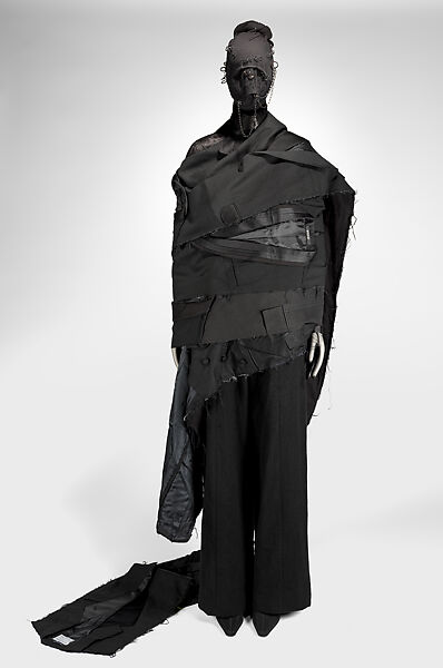 Ensemble, Undercover (Japanese, founded 1990), Silk, wool, cashmere, cotton, nylon, metal, leather, synthetic, Japanese 