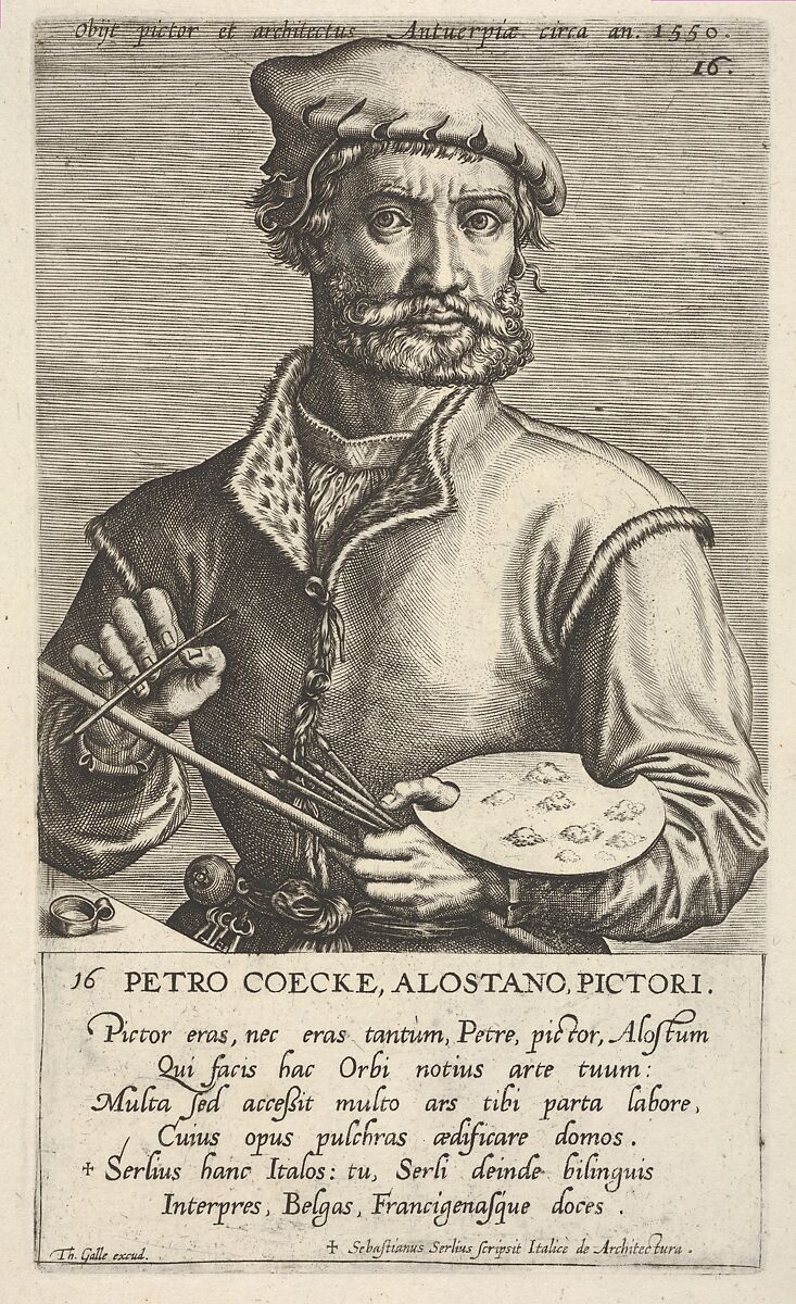 Pieter Coecke van Aelst, Jan (Johannes) Wierix (Netherlandish, Antwerp 1549–1615 Brussels), Engraving 
