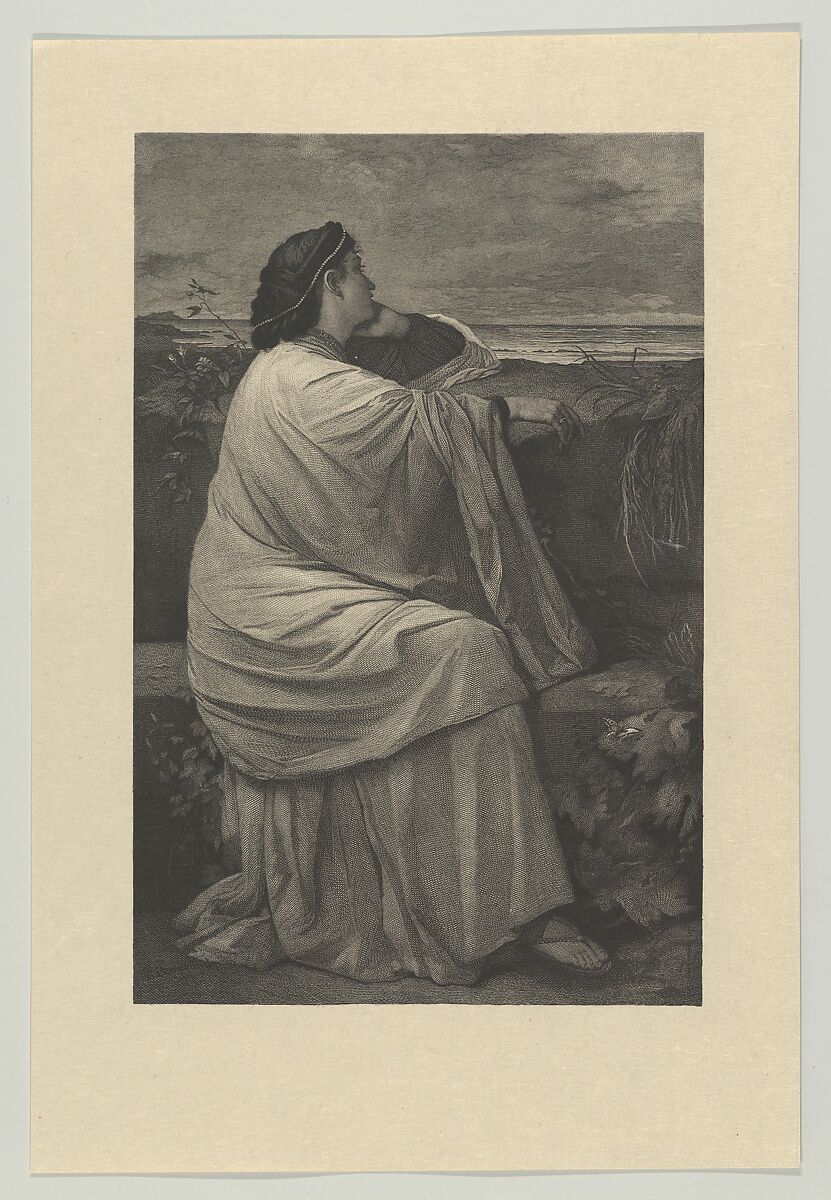 Iphigenia, Karl August Kräutle (German, Schramberg 1833–1912 Stuttgart), Steel engraving 