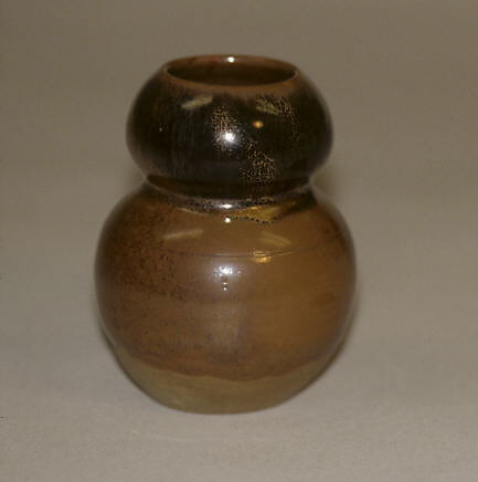 Tea Jar, Ctoneware with iron-rich glaze (Takatori ware), Japan