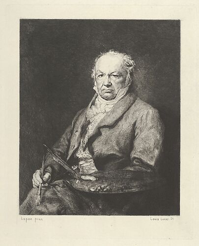 Portrait of Francisco Goya, from 