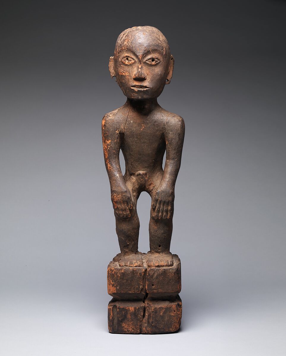 Figure of a Male Rice Deity (Bulul), Wood, Ifugao people 