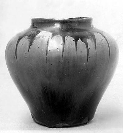 Jar, Clay covered with a transparent glaze and an overglaze (Seto ware), Japan 